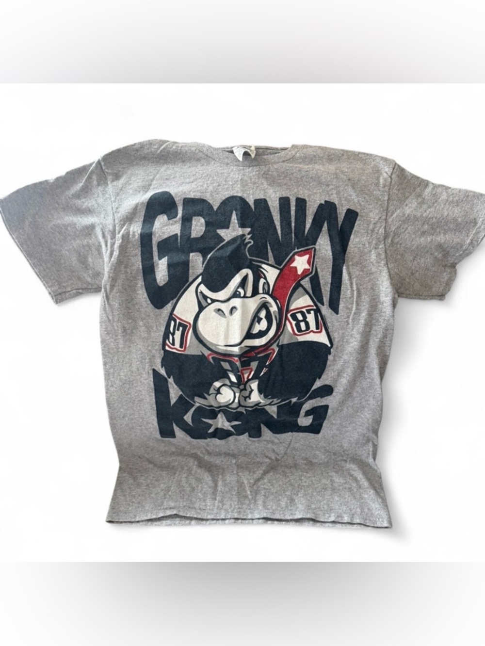 Delta Pro Weight Grey Graphic 'Gronky Kong' Rob Gronkowski Tee Sz S